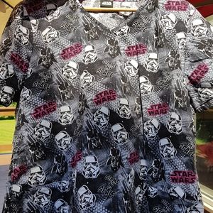 Star Wars scrub top uniform